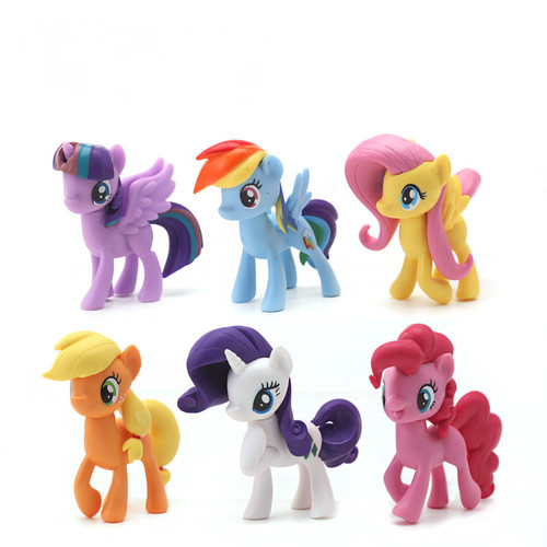 6pcs little pony - my, action