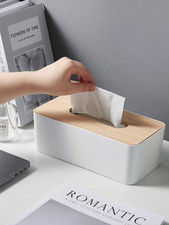 Table Wooden Tissue Box