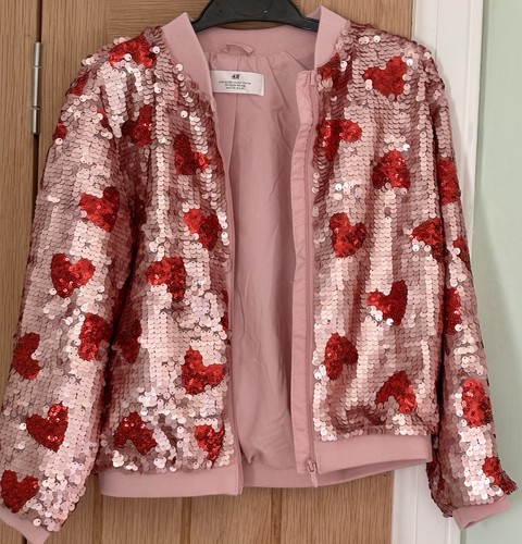 Girls sequin bomber jacket - h&m,