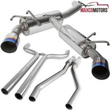 Catback Exhaust Fits 2010-2015 Camaro 3.6L V6 Burnt Tip SS Dual Muffler System
