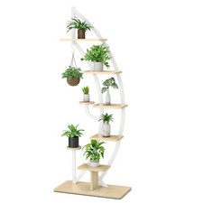 8-Tier Tall Wooden Plant Stand