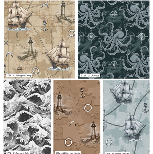 Cotton fabric sail across the - fabric,