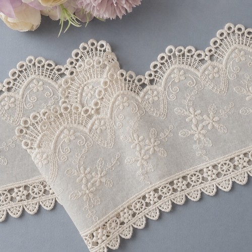 Wide cream white - 5”,