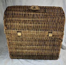 Wicker picnic hamper basket - basket, 4