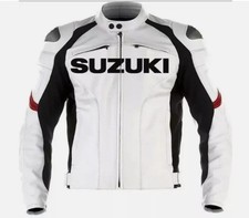 Suzuki GXSR Men Motorbike Leather Jacket Motorcycle Bikers Racing Sports Jackets