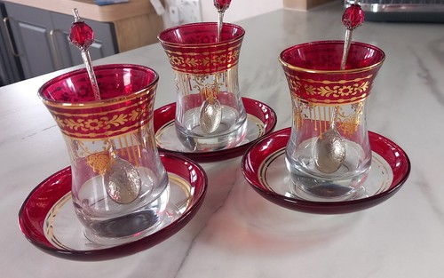 Set vintage glass - of,
