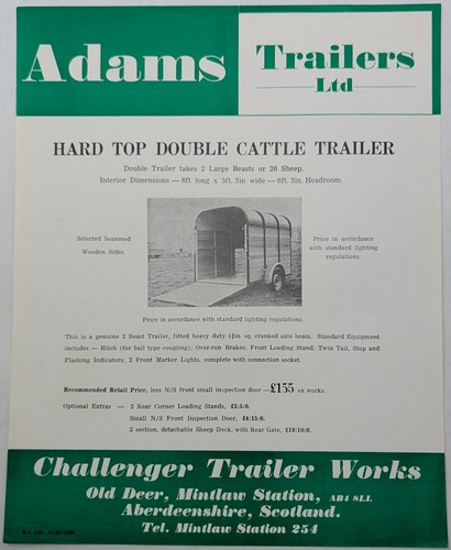 Original adams trailers hard - original,