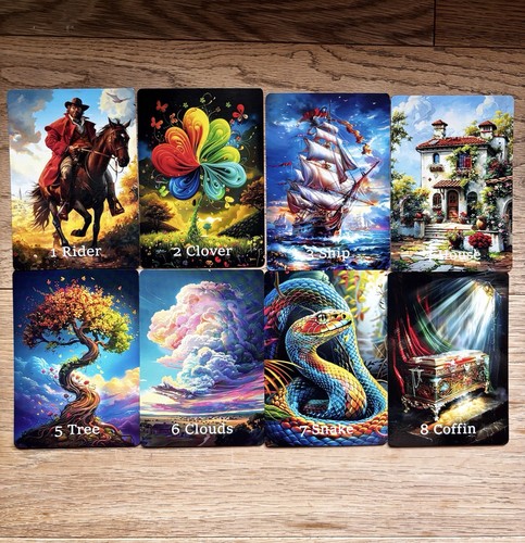 Lenormand deck rainbow - lenormand,