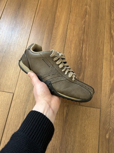 Skechers brown leather - leather, urban