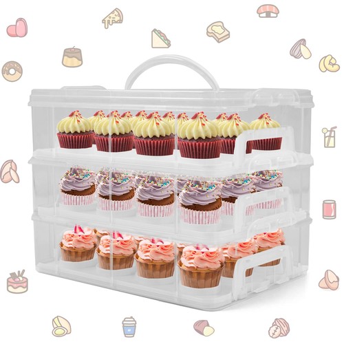 Lepump cupcake carrier - carrier,, 3tiers