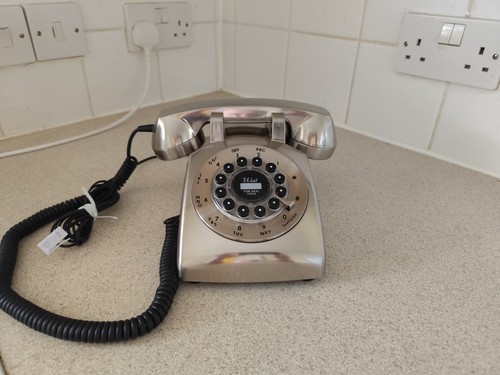 Telephone brushed chrome - telephone,