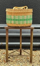Retro Woven Wicker Basket with