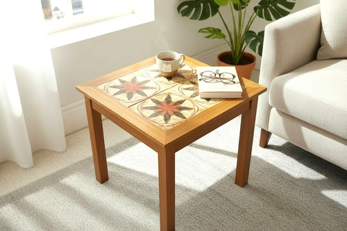 Vintage danish teak tiled side - vintage,