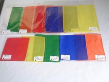 Magic-Brand New-Job lot Five 6" & Five 9" plain Italian Silks -Vincenzo Di Fatta