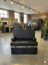 Rock and roll bed upholstered