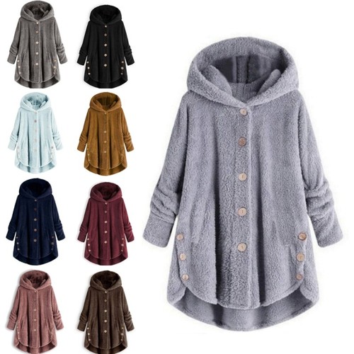 Ladies solid fleece coat - solid,
