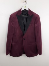 M&S Men's Blazer Dark Burgundy