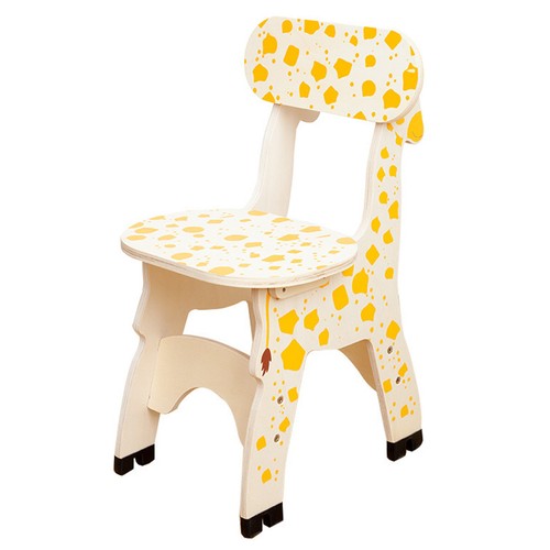 Wooden giraffe chair stool - giraffe,