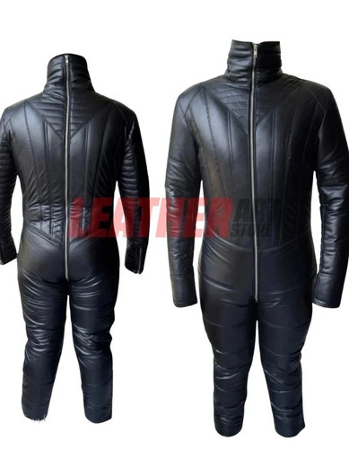 Men quilted genuine - quilted, leather