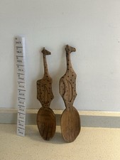 African Carved Giraffe Spoon