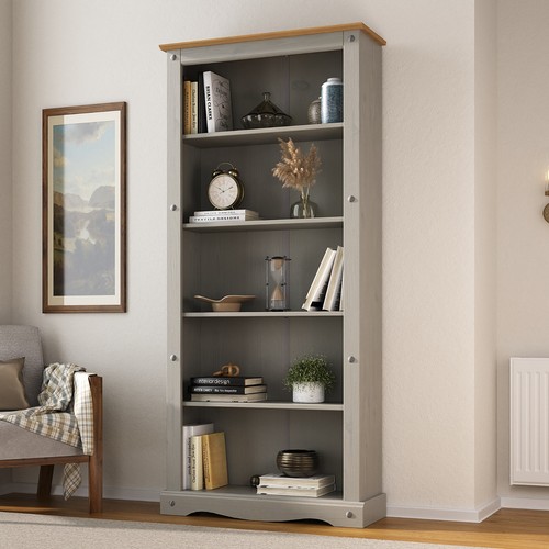 Corona bookcase grey - bookcase, large