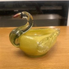 Vintage beautiful glass swan