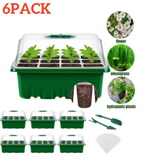 Garden Grow 72 Cell Tray Propagator Plant Seed Cuttings Growing Trays Clear Lid