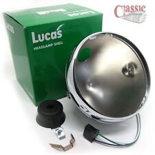 Lucas 7 Inch Chrome headlamp Shell LU5411506UC BSA, Triumph Models