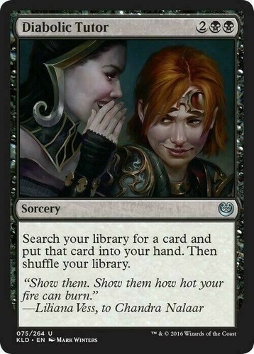 Diabolic tutor kaladesh ex - tutor, [