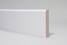 Skirting Board  White Primed MDF  Bullnose  119 x 18 x 4400mm