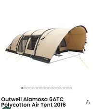 Huge Family Air Tent 4 - 6 Man. Outwell Alamosa Polycotton 6ATC