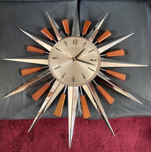 Metamec sunburst clock - metamec,