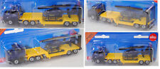 Siku Super 1610 IE und GB Scania T114GA mit Sattelauflieger & Eurocopter POLICE