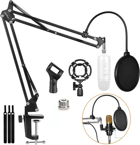 Microphone stand boom arm - stand, mic