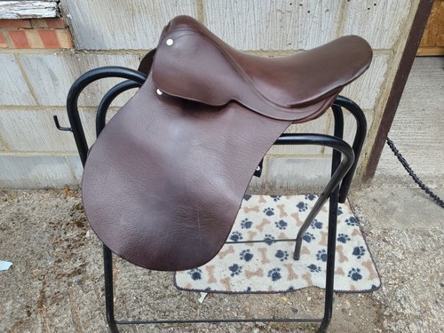 English leather pony saddle - english,