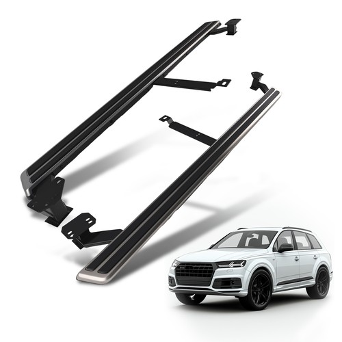 Running board side steps black - running,