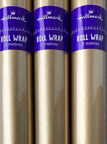 Hallmark gold wrapping paper - hallmark,