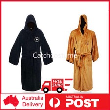 Star Wars Hooded Bath Robe Jedi Knight Sith Logo Bathrobe Cloak Cape Costume
