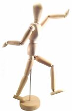 Wood Artist Drawing Mannequin or Manikin 12" on base with flexible body ART261