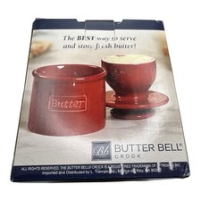 Butter Bell Crock by L. Tremain – White Ceramic Butter Keeper – 2024, Boxed