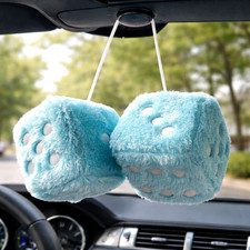Soft Fluffy Furry Dice Car