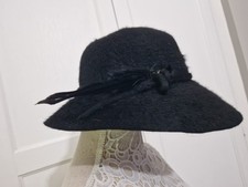 vintage Black Wool brushed