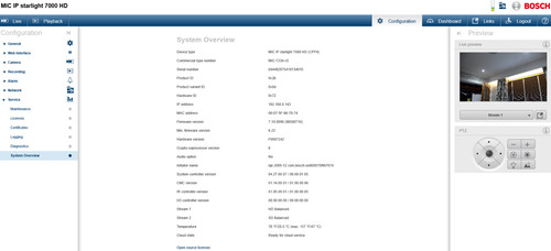 Bosch mic ptz network 7230 - ip,