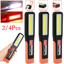2/4x COB LED Cordless Magnetic Work Light USB Inspection Lamp Torch Rechargeable