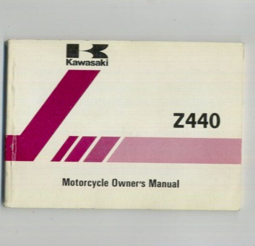 Kawasaki owners manual z440 - owners,