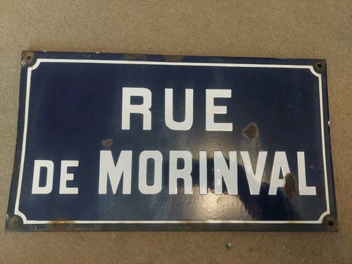Vintage french enamel street - vintage,