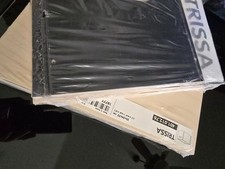 Two IKEA Trissa Wood Box Crates 1999 RARE Dark Chocolate Brown NEW 