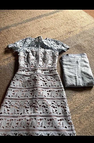 Reiss grey floral - grey, lace