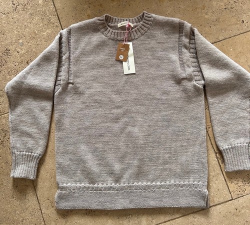 Guernsey wool sweater - guernsey, ecru