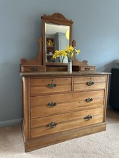 Antique Pine Dressing Table &